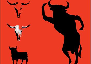 Bull Vectors - vector #156211 gratis